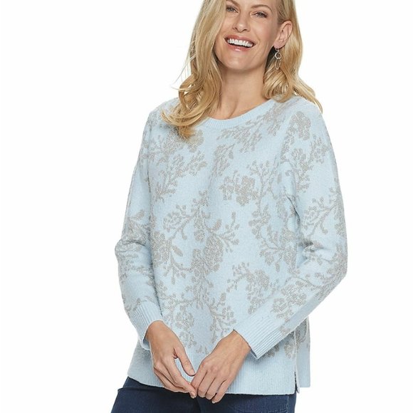 NWT Croft & Barrow cozy soft comfortable Lurex sweater Size XX Large - Picture 1 of 7